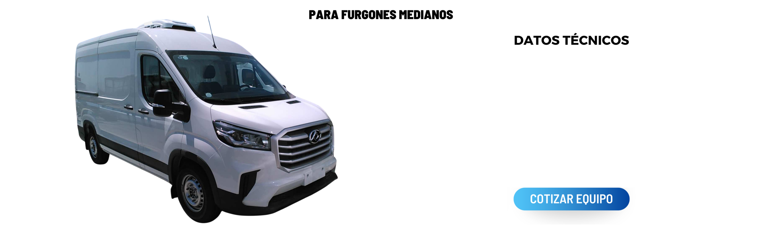 Furgón refrigerado mediano
