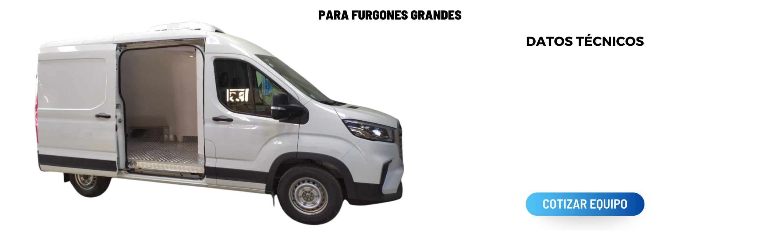 Furgón refrigerado grande
